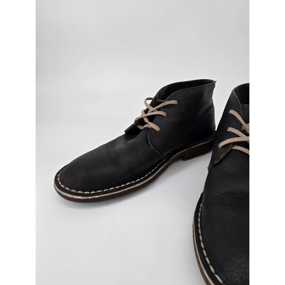 Seavees Three Eye Pebbled Leather Chukka Black Boot Dress Shoe Mens Sz 13 - Picture 2 of 12